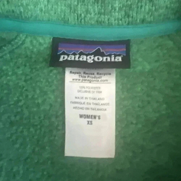 Patagonia Better Sweater Pullover 1/4 Zip Fleece Green Womens Size XS - Picture 6 of 8